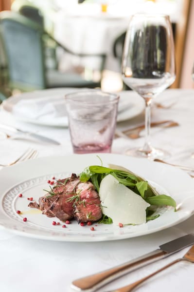 Dettaglio secondo piatto ristorante Grand Hotel Panoramic